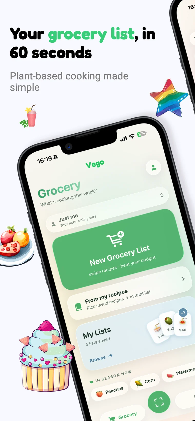Your grocery list in 60 seconds